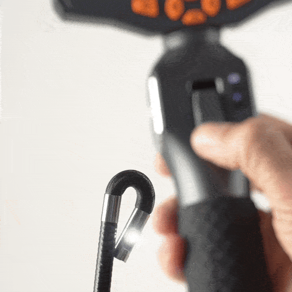 TD500 6.5mm Dual Lens Articulating Endoscope Camera - Waterproof Borescope for Automotive, Plumbing & HVAC Inspection (Ideal for Mechanics, Home Repair & Industrial Use)