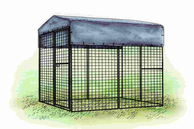 OverEZ Walk-In Chicken Run Cover - Heavy Duty Waterproof Tarp for Poultry Coops - Perfect for Backyard Chicken Coops, Duck Pens & Small Animal Enclosures (6x8ft) - Ideal for Rain Protection & Shade in All Seasons