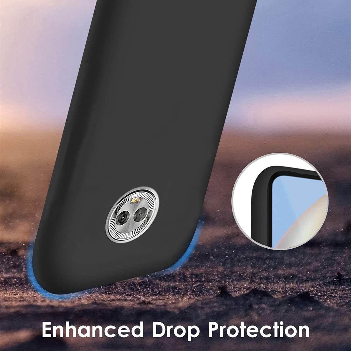 Custom Photo Case for Moto G6 - Personalized Picture Phone Cover | Shockproof Silicone Protective Case | Soft Candy Design | Christmas Birthday Thanksgiving Gift Idea | Perfect for Travel, Work & Everyday Use