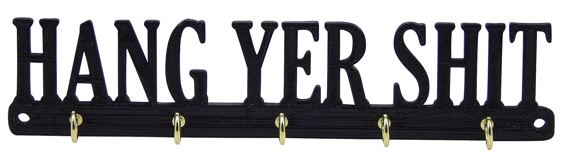 Funny Country Wall Key Rack Holder - Rustic Entryway Organizer with Hooks for Keys, Jewelry & More - Perfect Housewarming Gift for New Home - Great for Farmhouse, Cabin or Apartment Decor