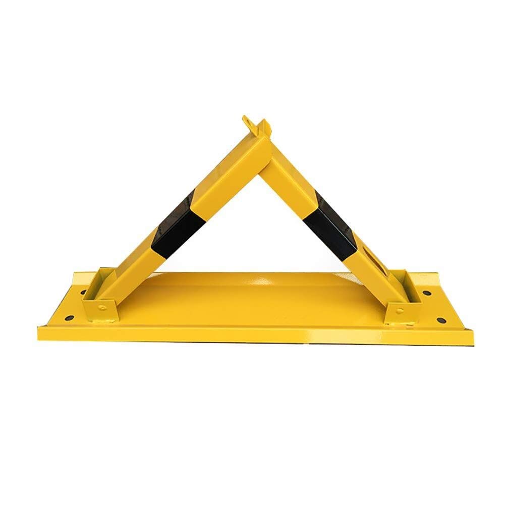 Anti-Rolling Parking Barrier Lock with Key - Heavy Duty Triangular Crash-Proof Bollard for Secure Vehicle Parking | Perfect for Driveways, Garages & Parking Lots