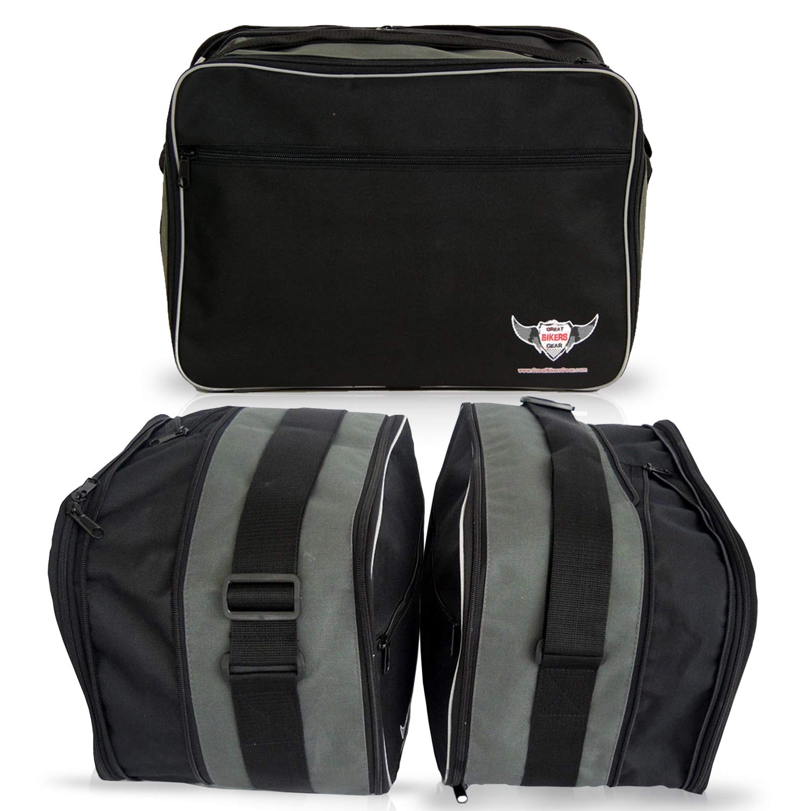 Premium Motorcycle Pannier Liner Bags Set of 3 - Waterproof Inner Luggage Organizers for BMW F700GS & Adventure Touring Bikes | Side & Top Box Storage for Camping & Road Trips