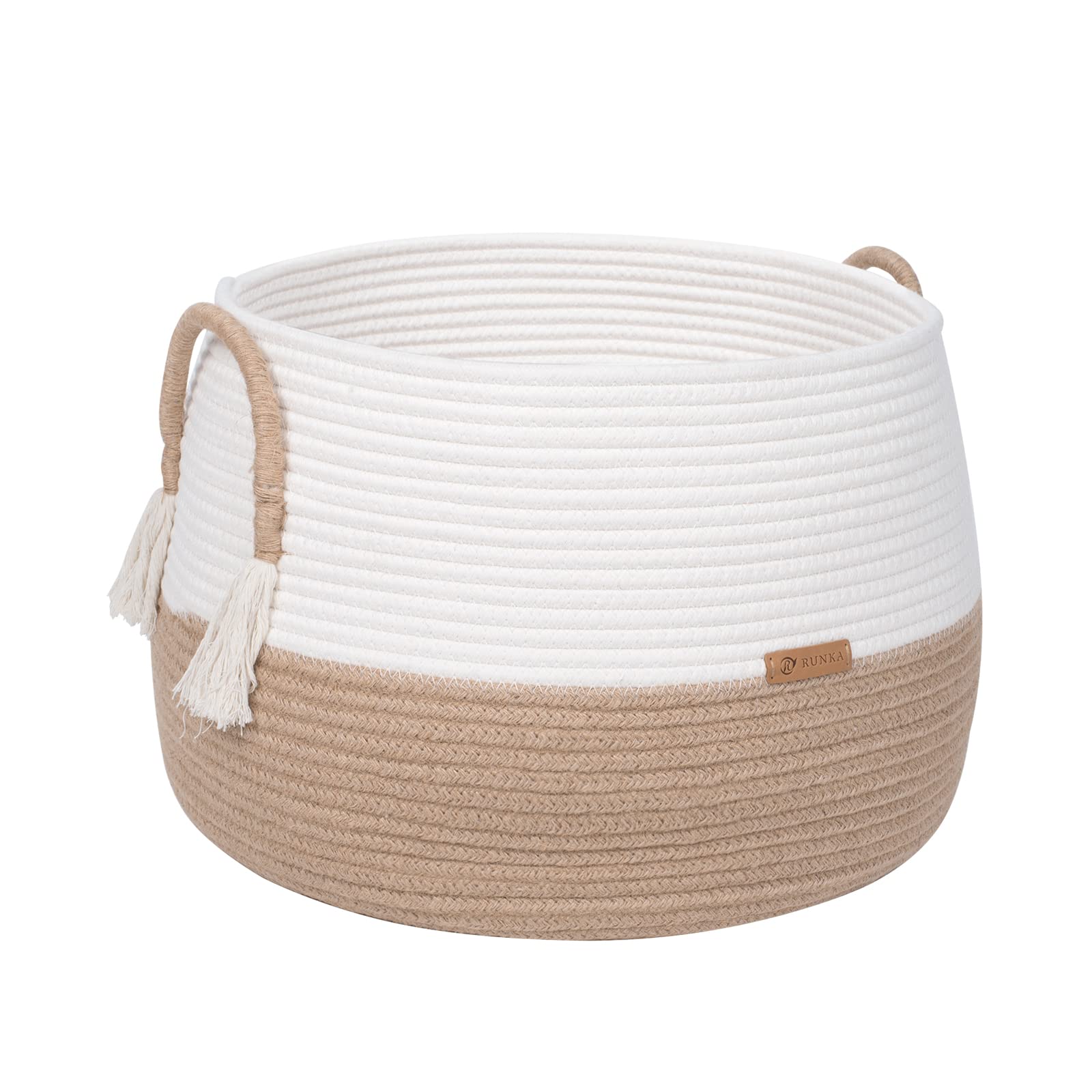 Boho Cotton Rope Storage Basket 11.8
