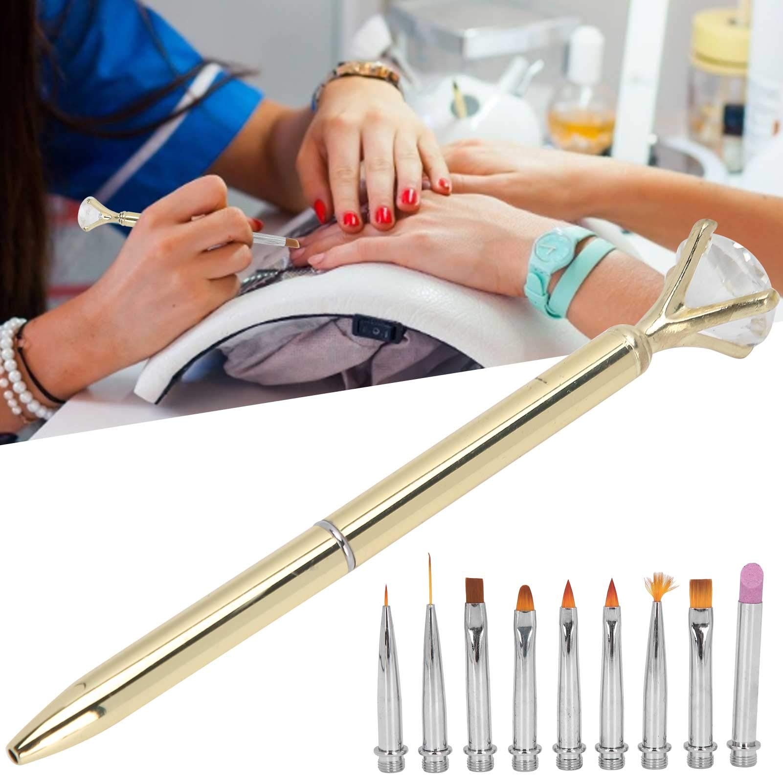 Professional Nail Art Brushes Set - Gold DIY Nail Design Tools for Salon & Home Use | Perfect for Manicures, Nail Extensions & Creative Nail Art Designs