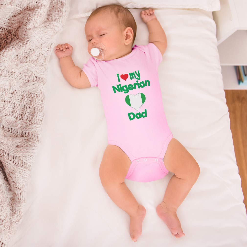 Funny Nigerian Dad Baby Bodysuit - Cotton Onesie for Boys & Girls - Family Gift