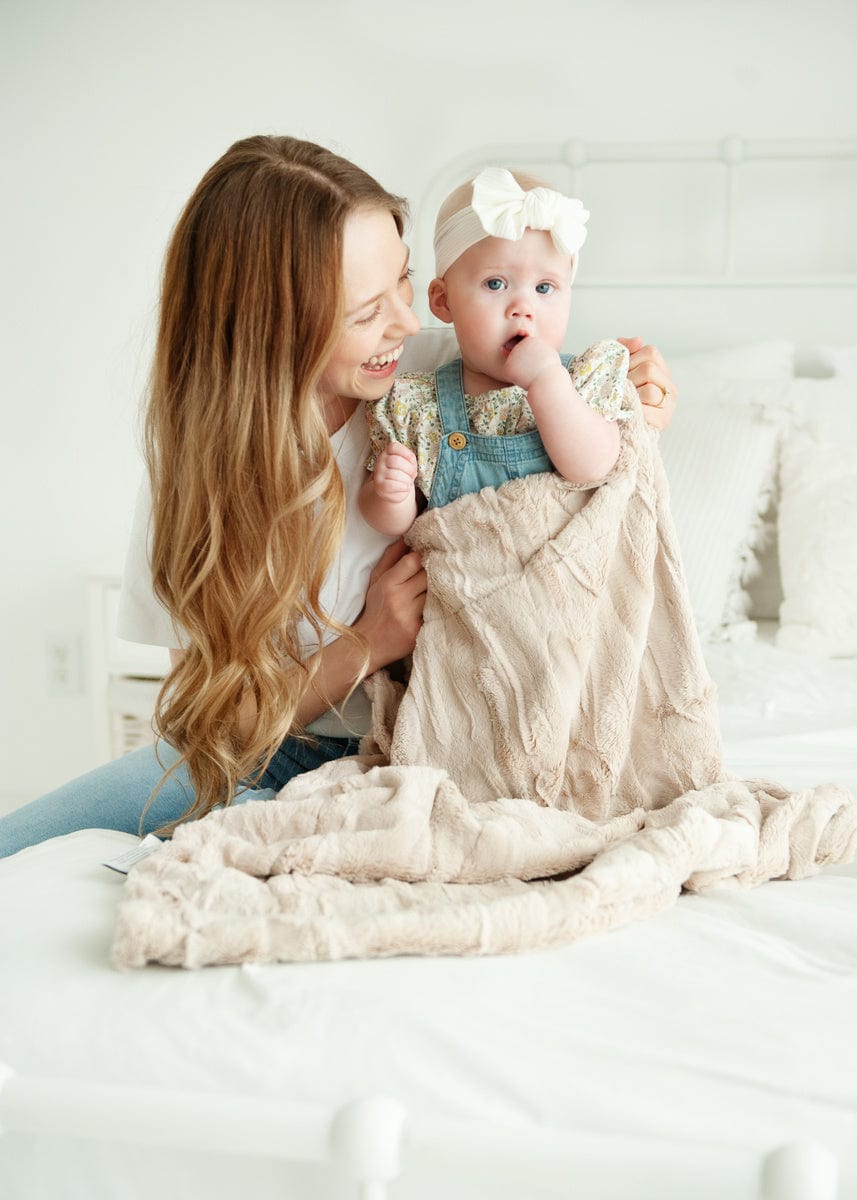 Soft Sorbet Almond Croissant Blanket - Cozy & Stylish Throw for Bed, Couch, and Home Decor | Perfect for Gifts, Relaxation, and Winter Warmth