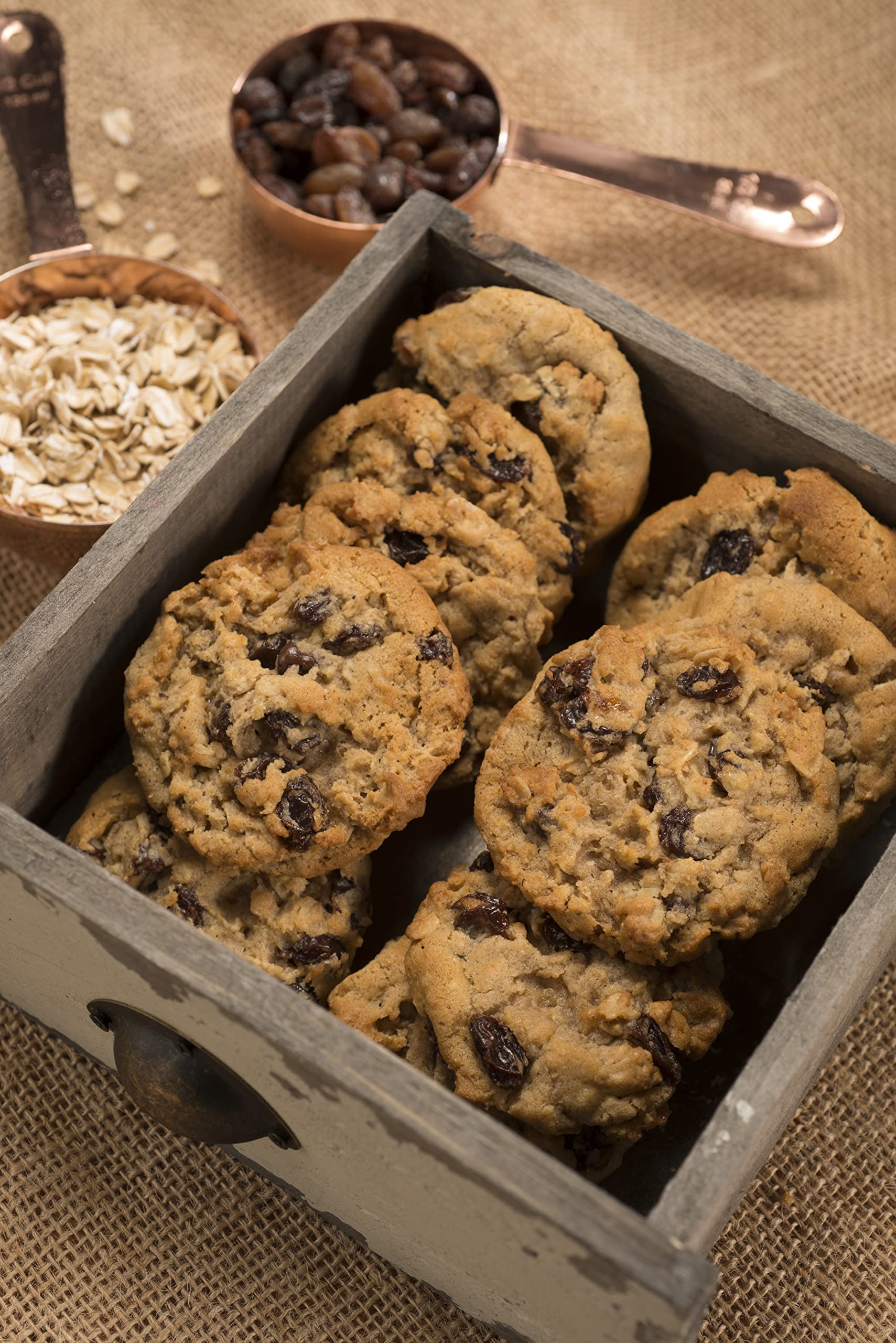 Soft Baked Oatmeal Raisin Cookies - Classic Homemade Style, 4 Pack (32 Individually Wrapped Cookies) - Perfect for School Lunches, Office Snacks & Family Gatherings