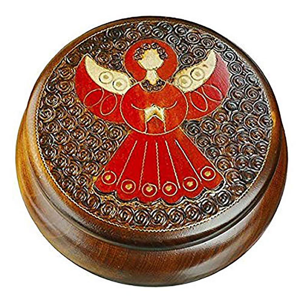 Premium ANGEL Engraved Wooden Gift Box - Elegant Keepsake Storage for Jewelry, Photos & Treasures - Perfect for Wedding, Anniversary & Special Occasions