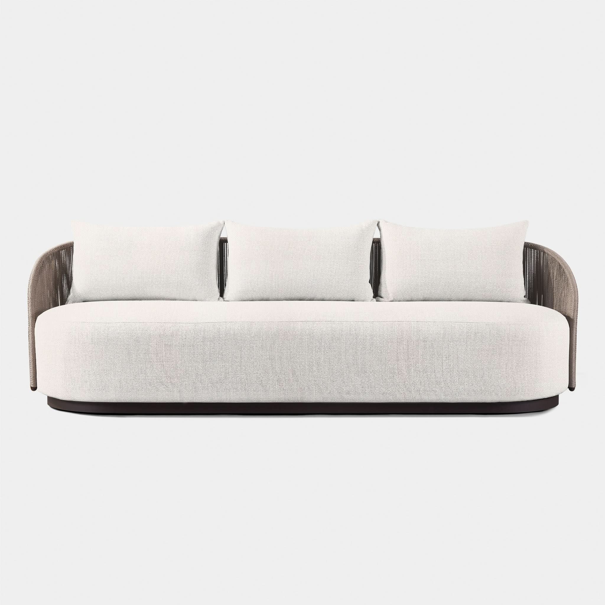 Modern Milan 3-Seater Sofa - Comfortable Fabric Couch for Living Room, Lounge & Family Room - Stylish Home Furniture for Small Spaces & Apartments