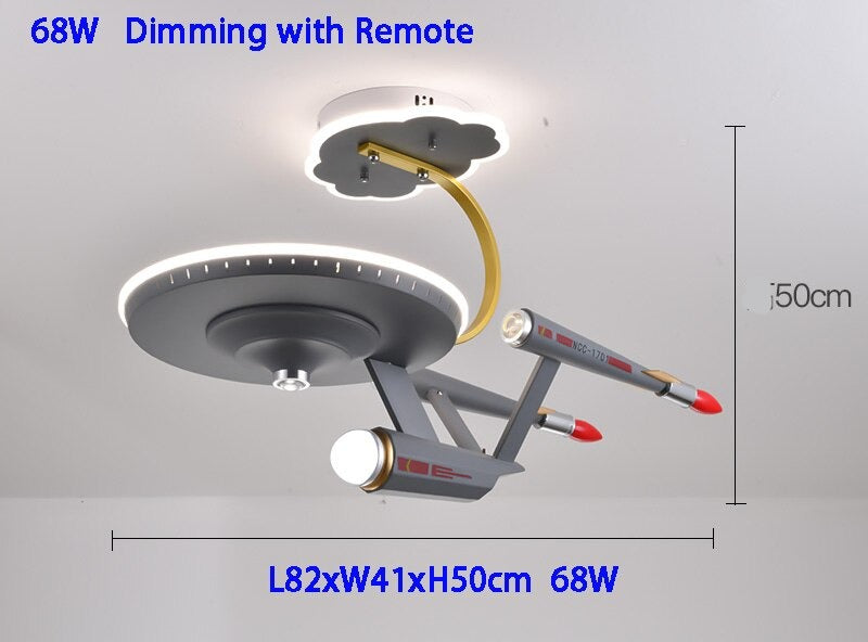Galaxy LED Night Light for Kids Room - Space-Themed Nursery Decor, Cool Starship Design for Bedroom, Perfect for Bedtime, Playroom & Relaxation