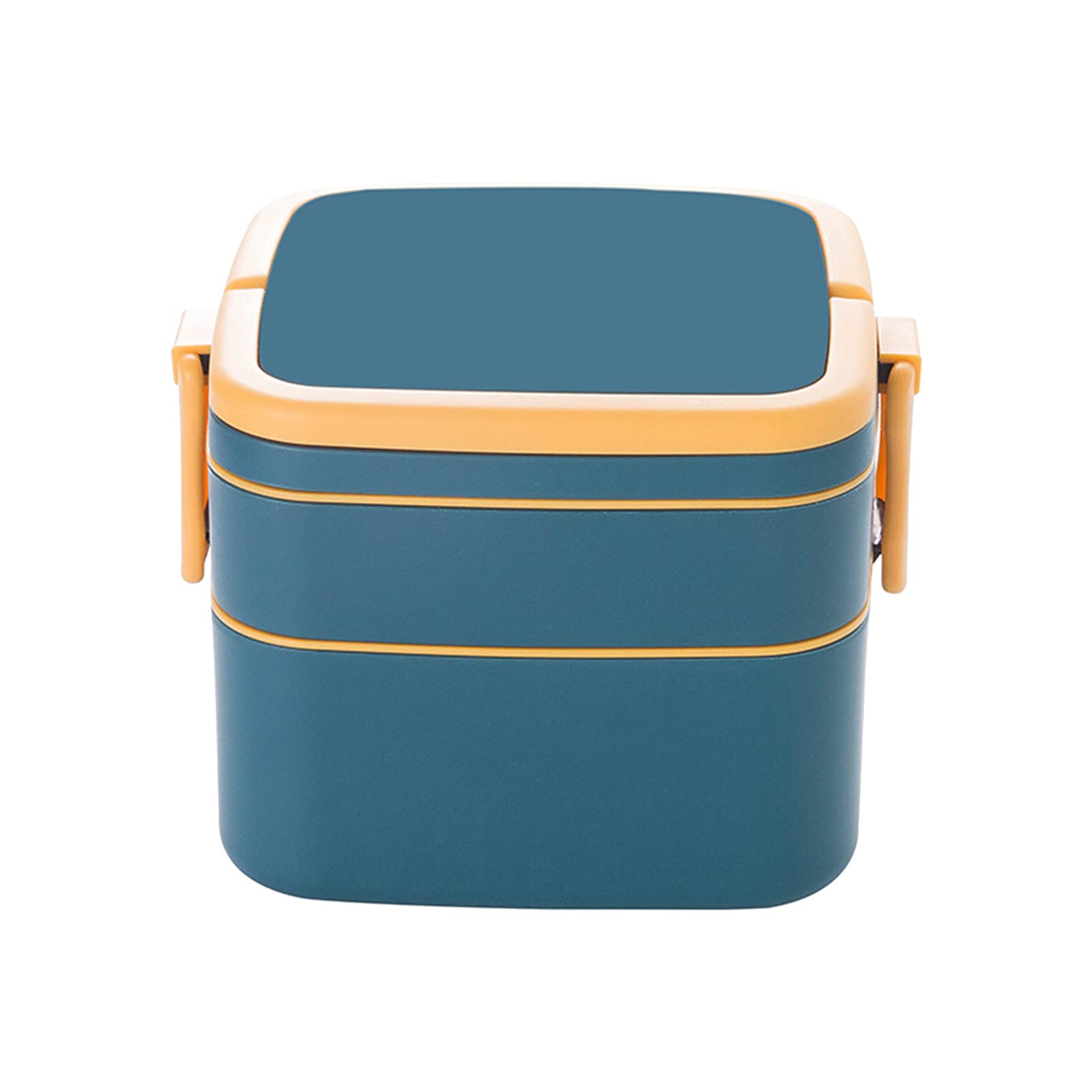 Lagukka Double-Layer Bento Lunch Box with Lid - Microwave Safe, Leak-Proof Food Container for School, Work & Travel - Perfect for Students & Adults (Boys & Girls) | Ideal for Meal Prep, Office Lunch & Picnics