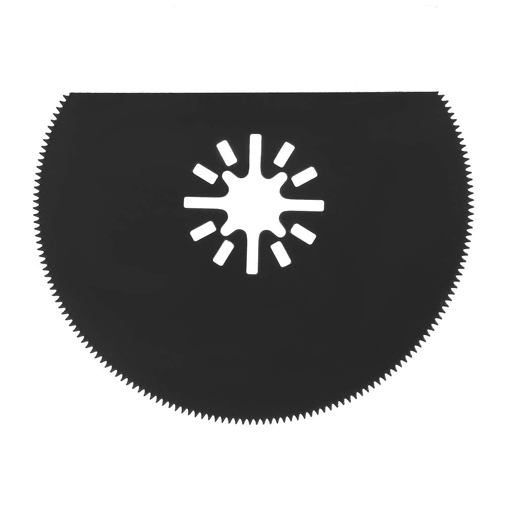 10PCS 80mm Semicircular & Straight Saw Blades - Carbon Steel Multi-Purpose Cutting Blades for Metal, Wood, Fiberglass & Plastic - Compatible with Bosch, Dremel, Overtone & Wickers Oscillating Tools - Perfect for DIY Projects, Home Renovations & Crafting