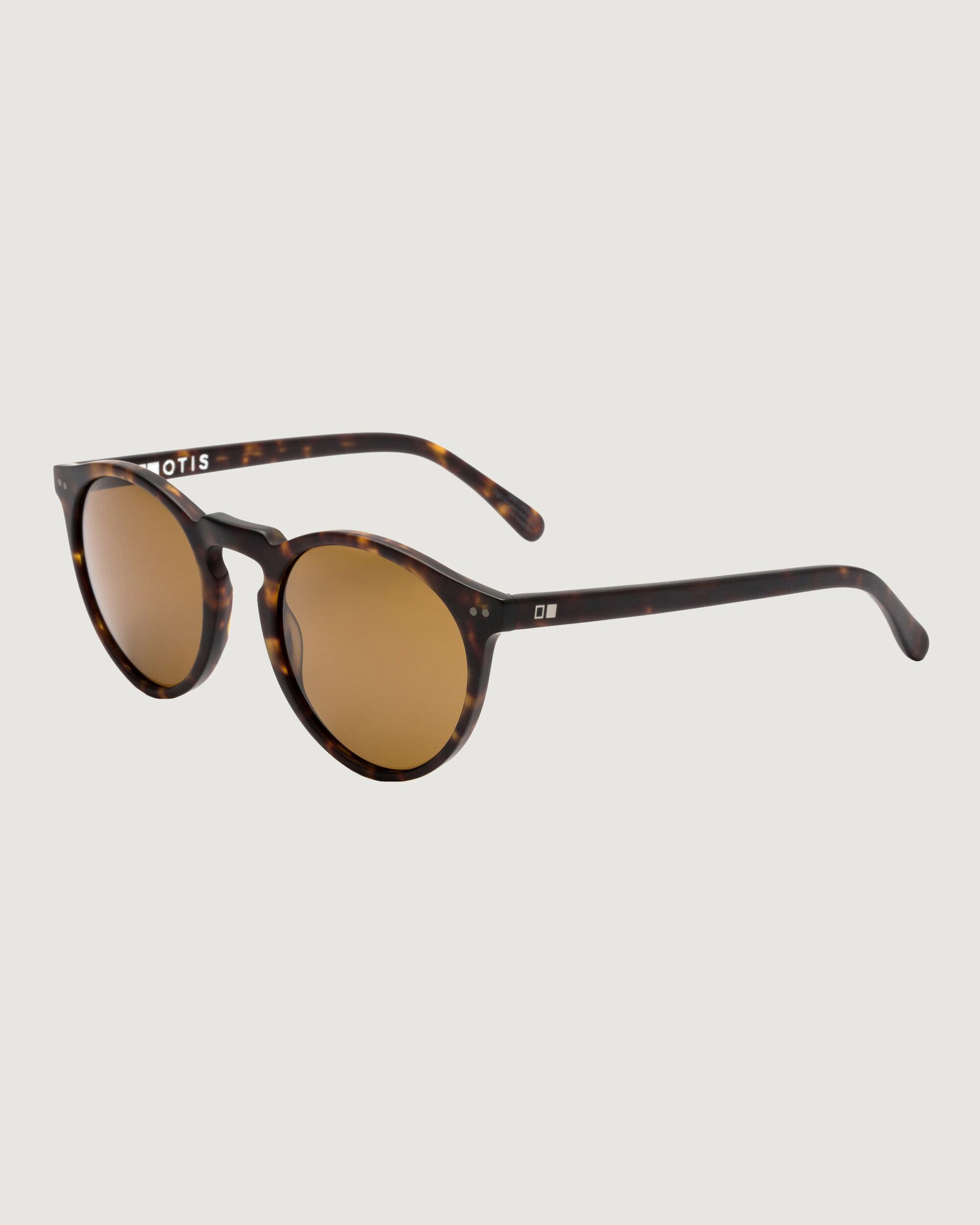 OTIS Omar X Sunglasses - Eco Matte Dark Tortoise/Brown Polarized Lenses - UV Protection for Outdoor Sports & Driving