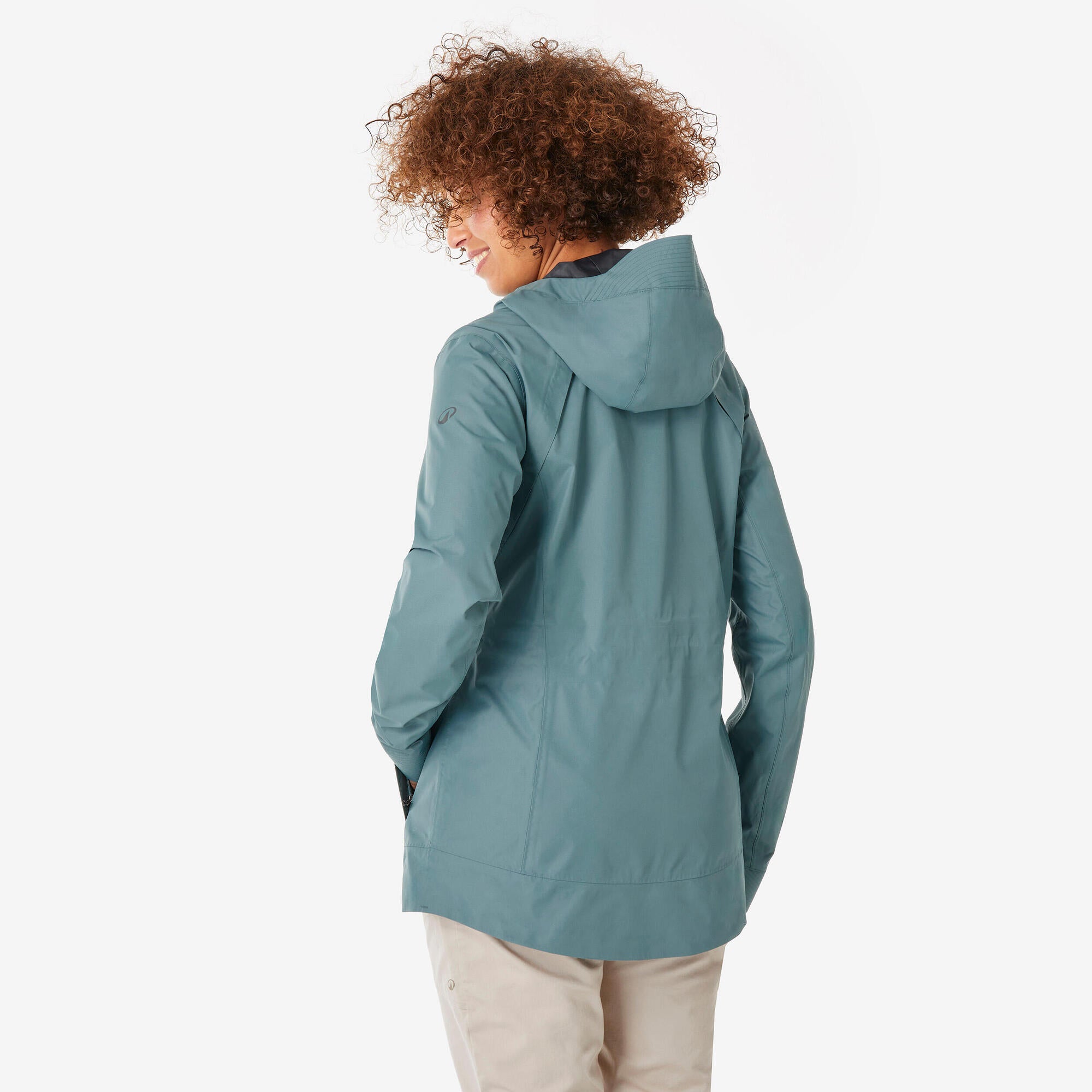 Quechua Women’s NH500 Waterproof Hiking Rain Jacket - Lightweight Windproof Outdoor Coat for Trekking, Camping & Mountain Adventures