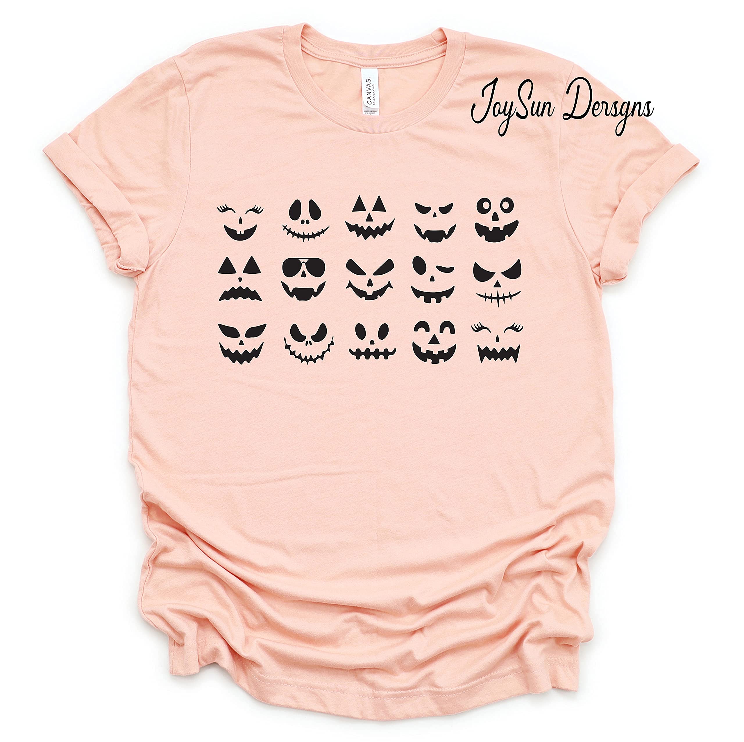 Halloween T-Shirt for Family - Spooky Pumpkin Face Design for Halloween Parties & Costume Events | Fun Matching Outfits for Trick or Treating