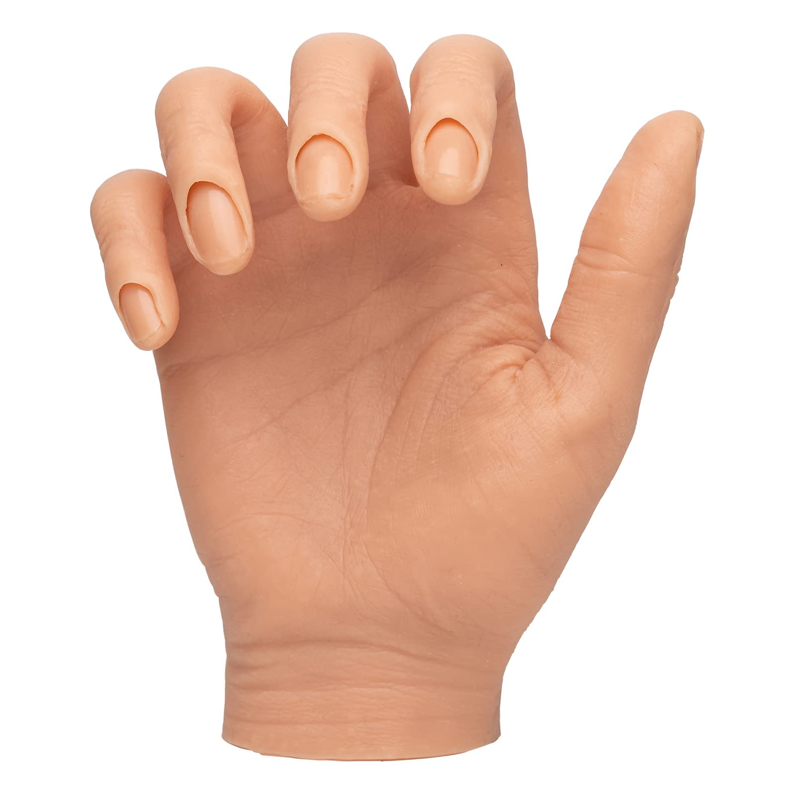 Realistic Silicone Practice Hand for Acrylic Nails – Professional Nail Tech Training Tool with Flexible Mannequin Hand & Insertable Nails | Perfect for Nail Art Practice, Salon Training & DIY Nail Design at Home