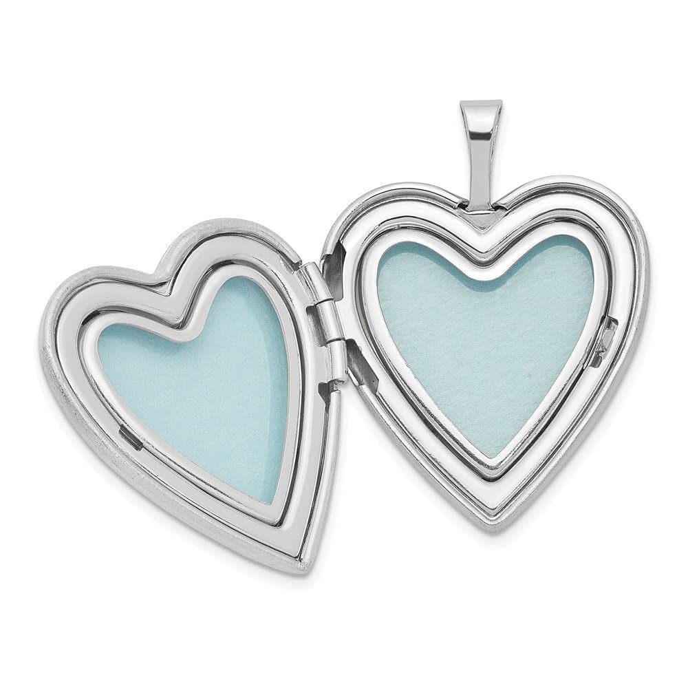 Black Rose Heart Locket - Sterling Silver Enameled Pendant for Gifts & Jewelry
