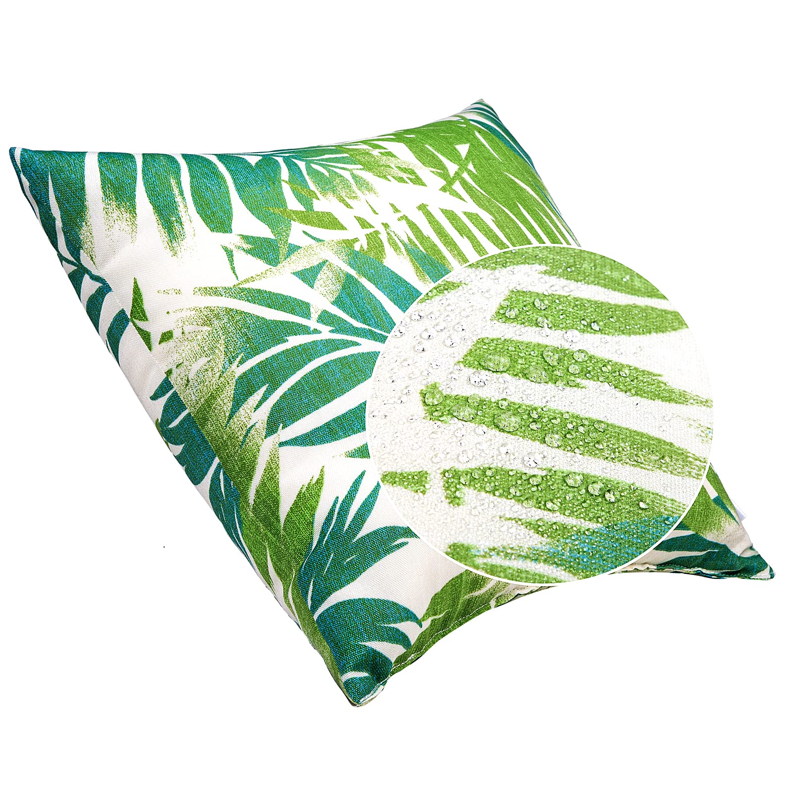JMGBird Outdoor Pillows Set of 2 - 18x18 Inch Waterproof Throw Pillows with Insert for Patio Furniture - Perfect for Outdoor Sofas, Garden Chairs & Poolside Lounging