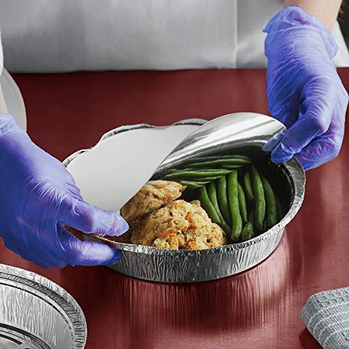 20 Pack 9-Inch Round Aluminum Foil Pans with Paper Lids - Oven & Freezer Safe Baking Trays - Durable Food Grade Pie Dishes for Baking, Cooking & Meal Prep (23cm) - Perfect for Pies, Quiches, Casseroles & Party Catering
