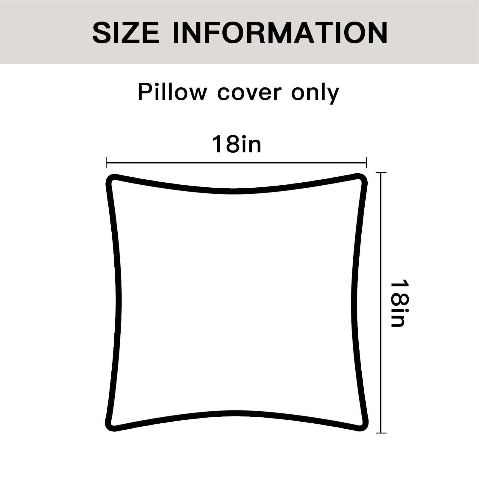 OTOSTAR Set of 4 Soft Corduroy Decorative Throw Pillow Covers 18x18 Inch (45x45cm) - Striped Square Boho Pillowcases for Sofa, Bedroom, Living Room, Patio & Farmhouse Decor - Cream White - Cozy Home Accent for Relaxation & Stylish Interior Design