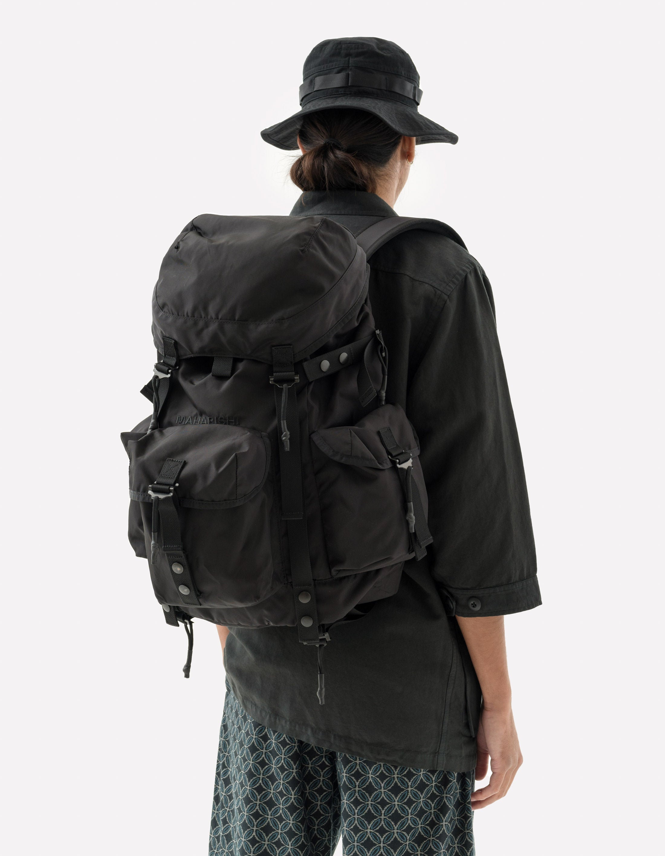 Maha M.A.L.I.C.E. Tactical Backpack 1114 - Durable Black Military Style Backpack for Outdoor Adventures, Hiking & Travel