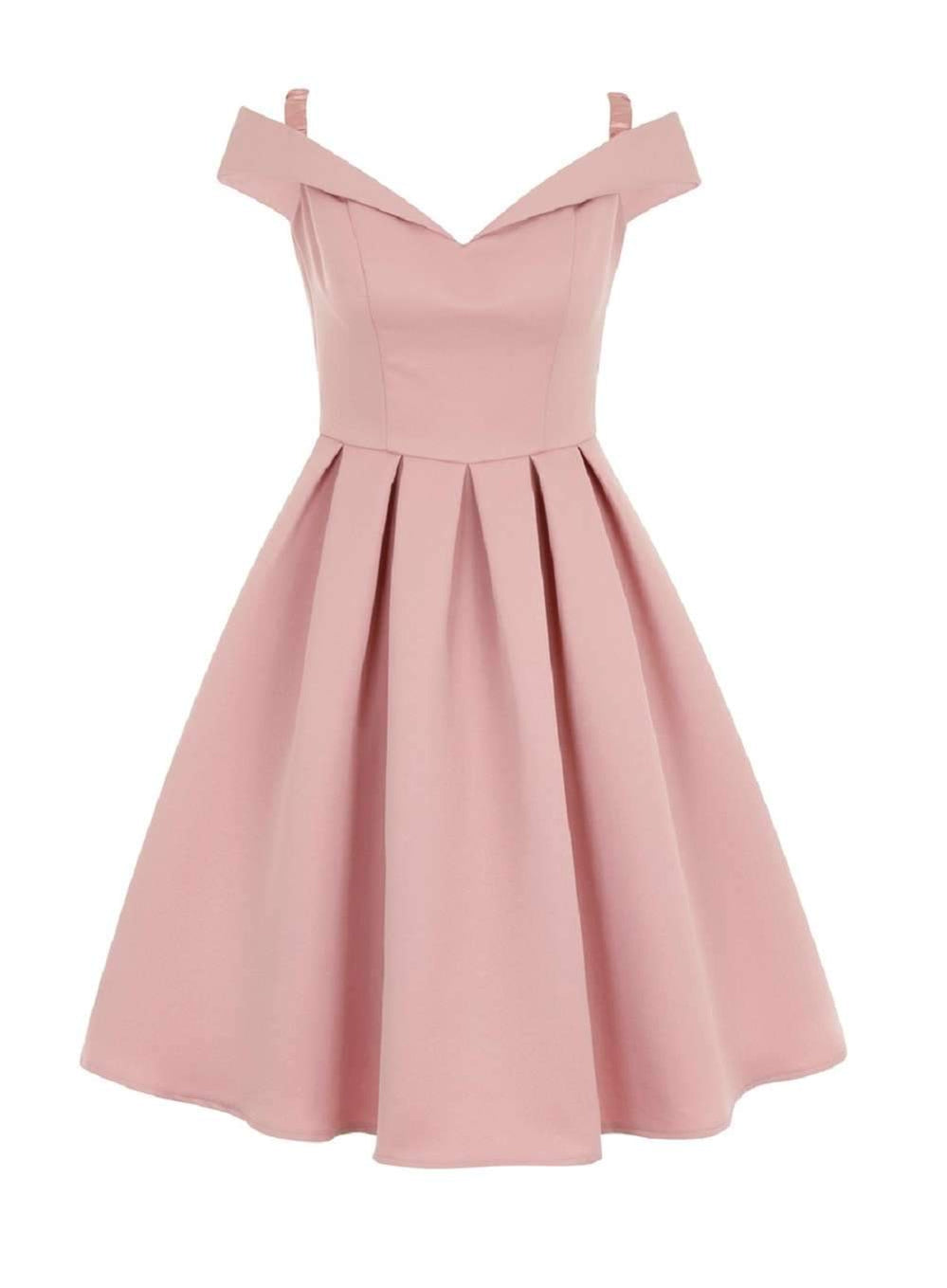 Pink Off Shoulder Short Homecoming Dresses for Women - Elegant Party Gown for Prom, Sweet 16, Formal Events (Style CM632)
