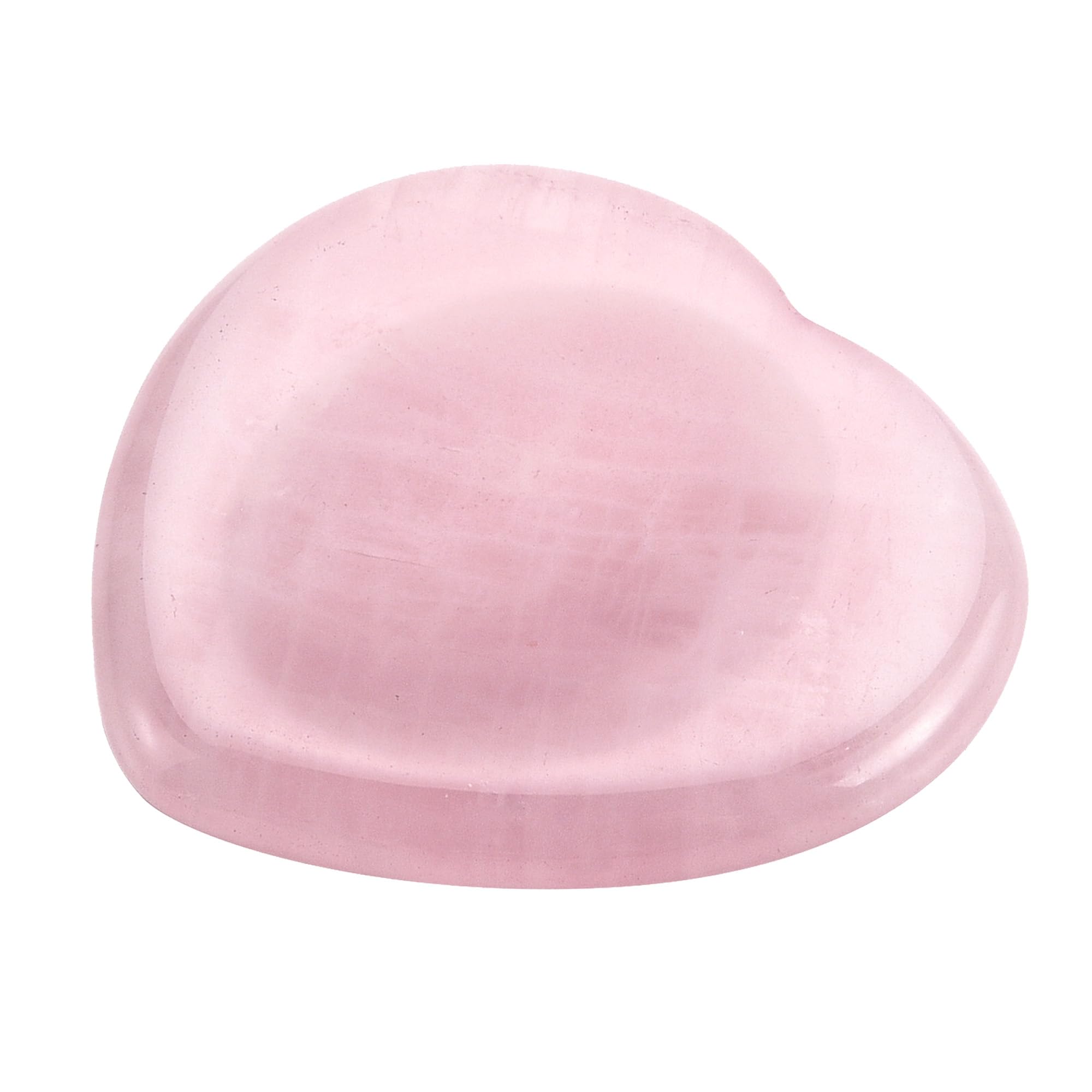 Jovivi Natural Rose Quartz Crystal Thumb Worry Stone - Hand Carved Healing Crystal Heart Shape for Anxiety Relief, Stress Reduction & Meditation (1.5 Inch) - Perfect for Yoga, Reiki, Mindfulness & Home Decor