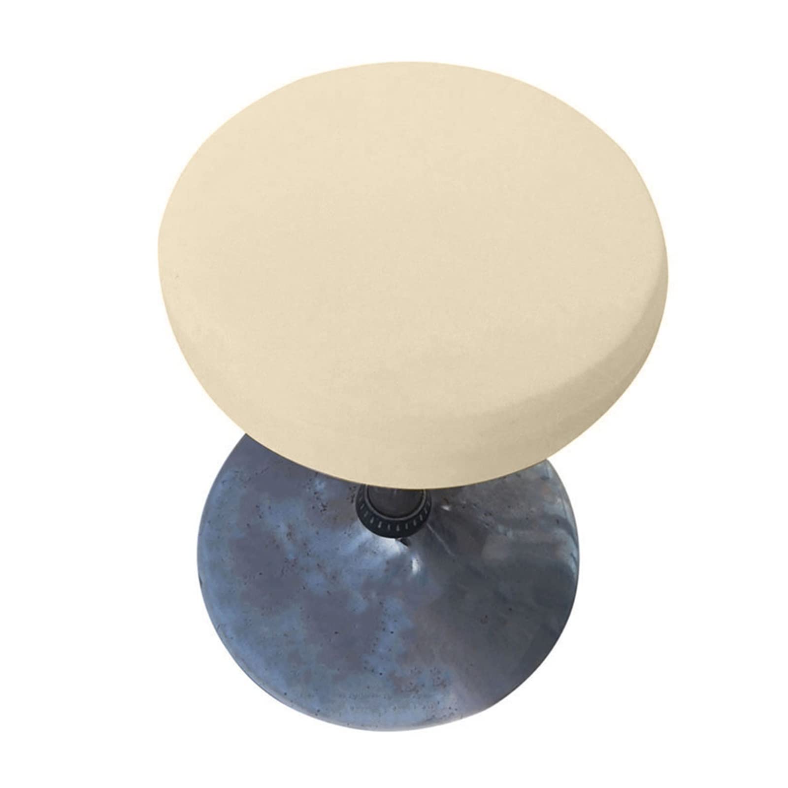 AJEYPMZ Elastic Office Chair Cover - Beige Stretchable Slipcover for Bar Stools, Round Chairs & Rotating Chairs - Home & Office Decor (Perfect for Dining Rooms, Home Offices & Coffee Shops)