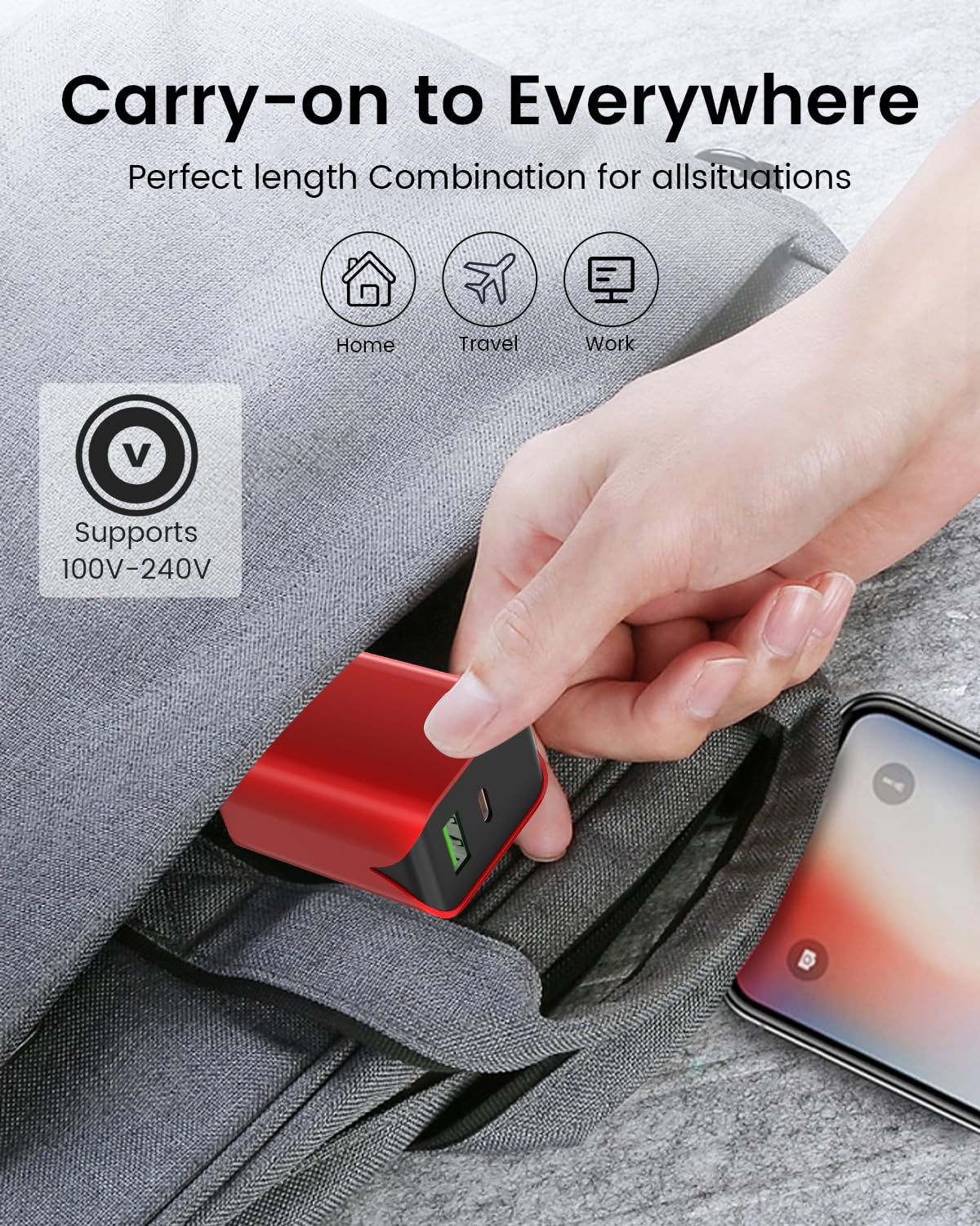 4 Pack 20W USB C Charger Block - UL Certified Dual Port PD+QC Fast Charging Wall Adapter for iPhone 15/14/13/12/11/Pro Max/XS/XR/X, Galaxy S24/S23/S22, LG - Perfect for Home, Office & Travel Charging Needs