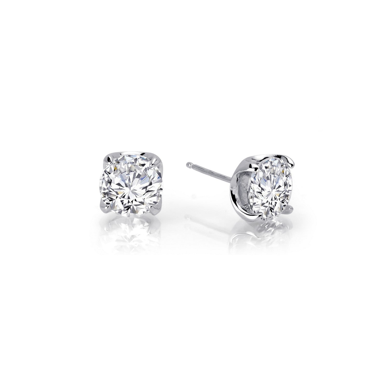 1.5 CTW Solitaire Stud Earrings for Women - 14K Gold or Sterling Silver Diamond Earrings - Perfect for Weddings, Anniversaries & Everyday Elegance