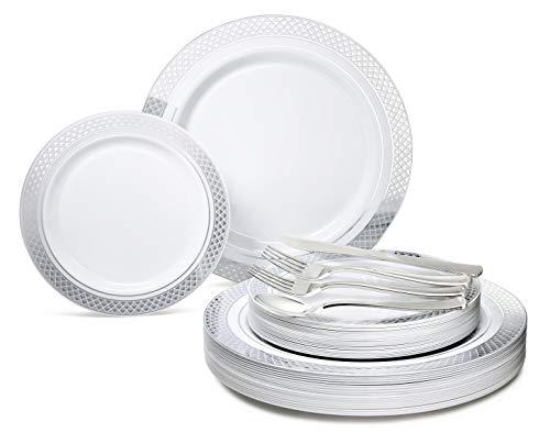 C. Celebration White & Silver, Silver Silverware