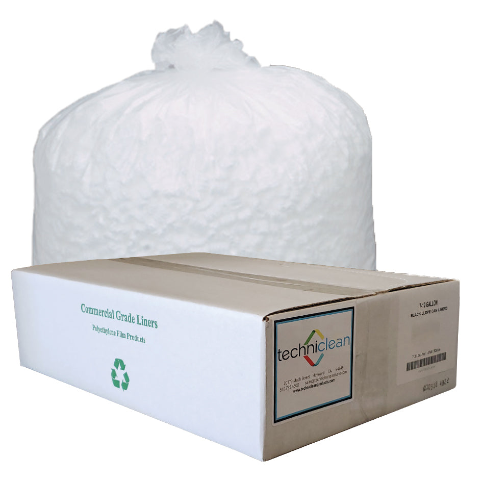 40 x 48 Inch Heavy Duty Trash Can Liners - 22 Micron Thick Natural Garbage Bags (150 Count) - Perfect for Commercial Kitchens, Office Buildings & Large Waste Bins