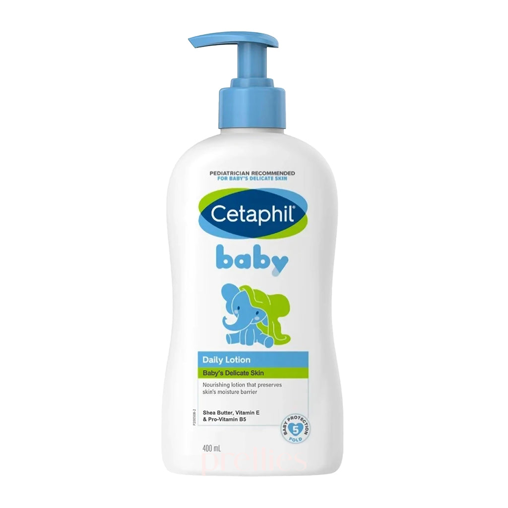 Cetaphil Baby Daily Lotion 400ml | Fragrance-Free Moisturizer for Sensitive Skin | Gentle Hydration for Newborns & Infants | Perfect for Daily Use & After Bath Care