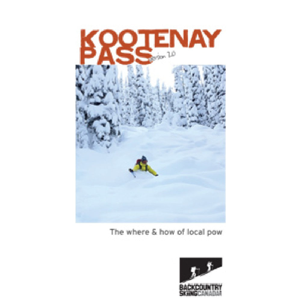 Backcountry Skiing Map - Kootenay Pass Ski Touring Guide for Off-Piste Adventures | Perfect for Avalanche Safety & Winter Exploration