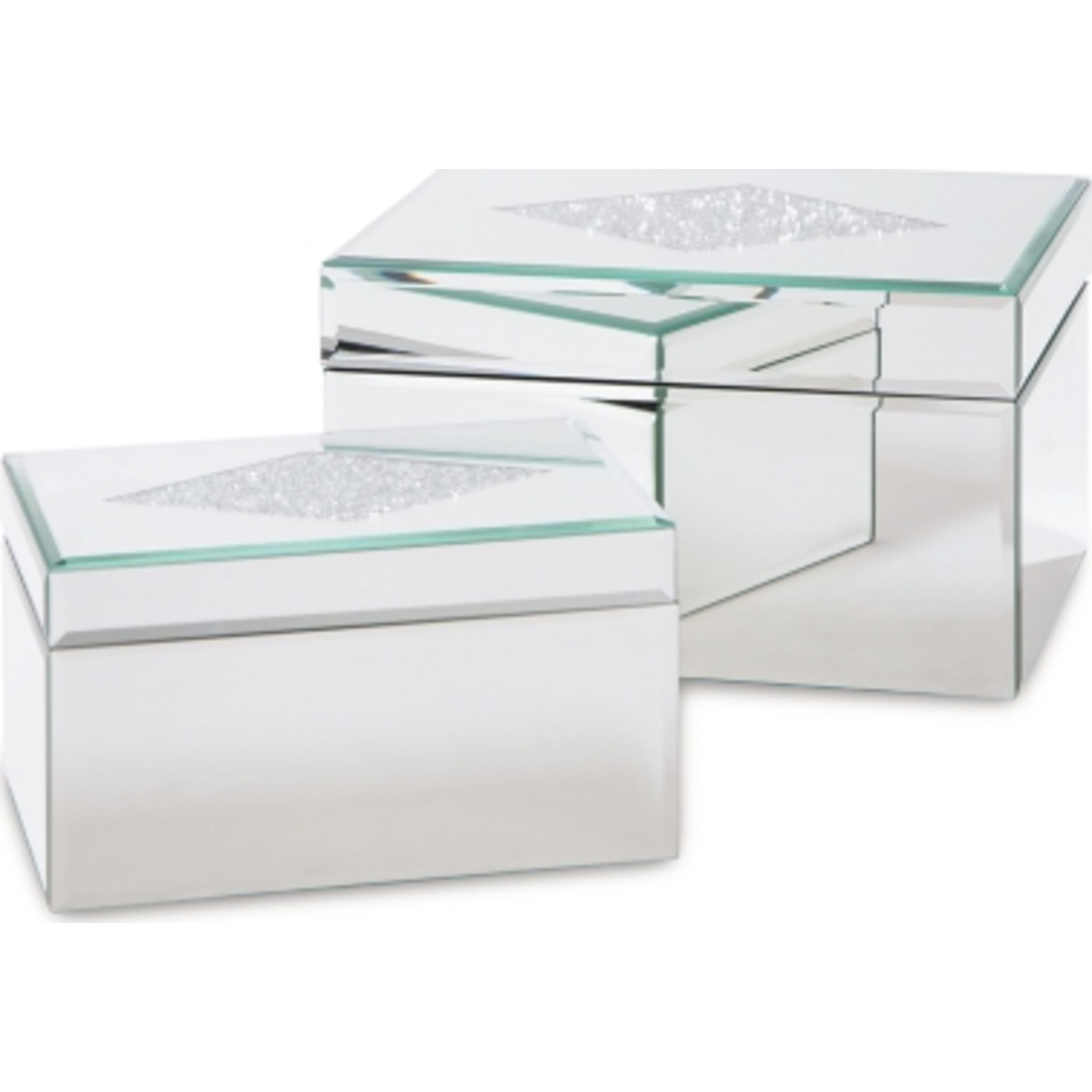 Charline Gift Boxes (Set of 2) - Elegant Decorative Storage Containers for Jewelry, Cosmetics & Small Keepsakes | Perfect for Wedding Favors, Party Decor & Home Organization