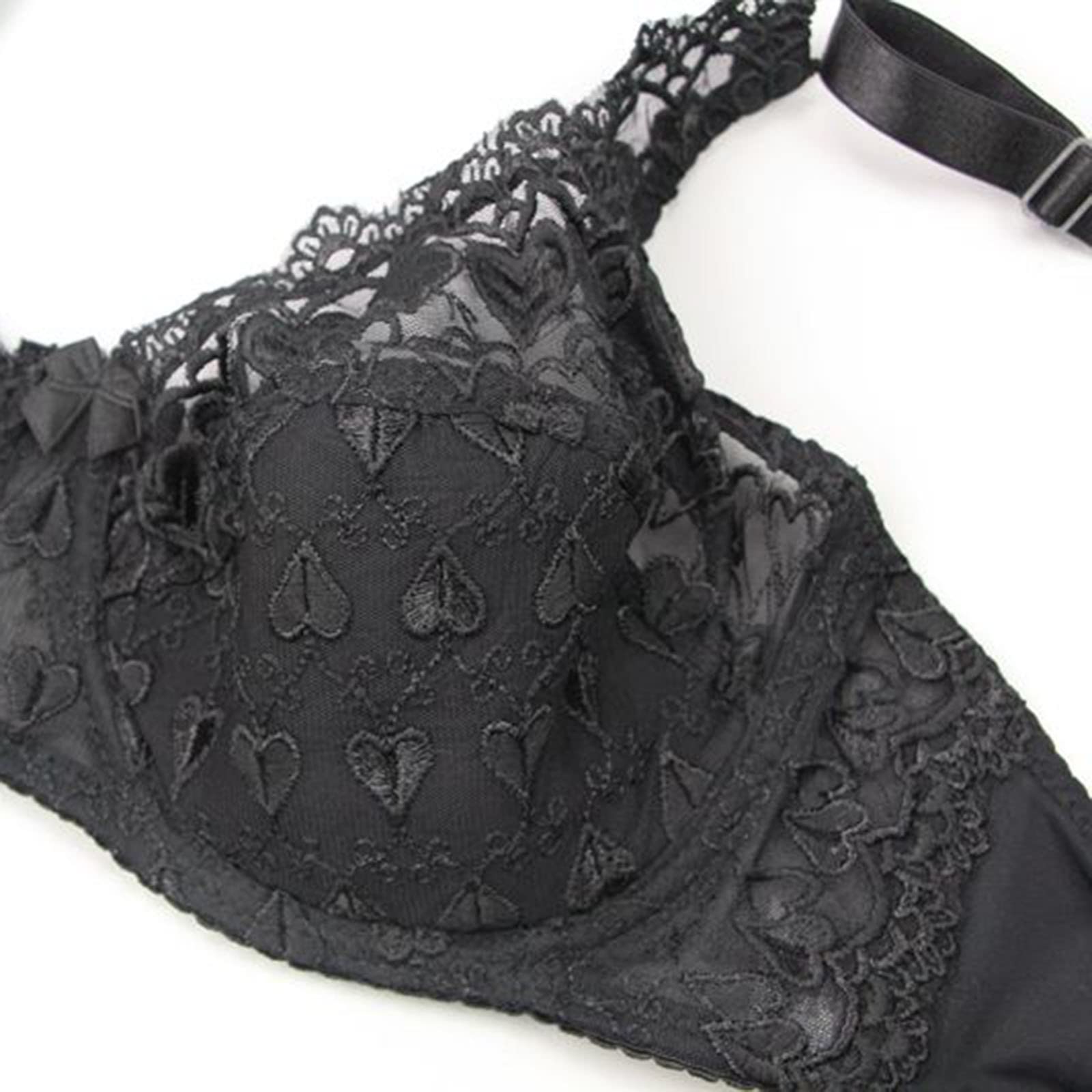 Plus Size Lace Bra for Women - Sexy Bondage Lingerie & Sleepwear Set, Comfortable Nightgown Pajamas - Perfect for Boudoir, Bedroom Romance & Special Occasions