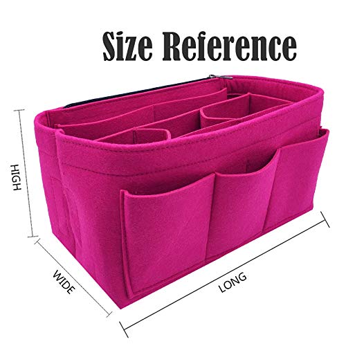 LEXSION Felt Purse Insert Organizer - Perfect Fit for Speedy & Neverfull Bags - Handbag Organizer for Women | Ideal for Travel, Work & Everyday Use