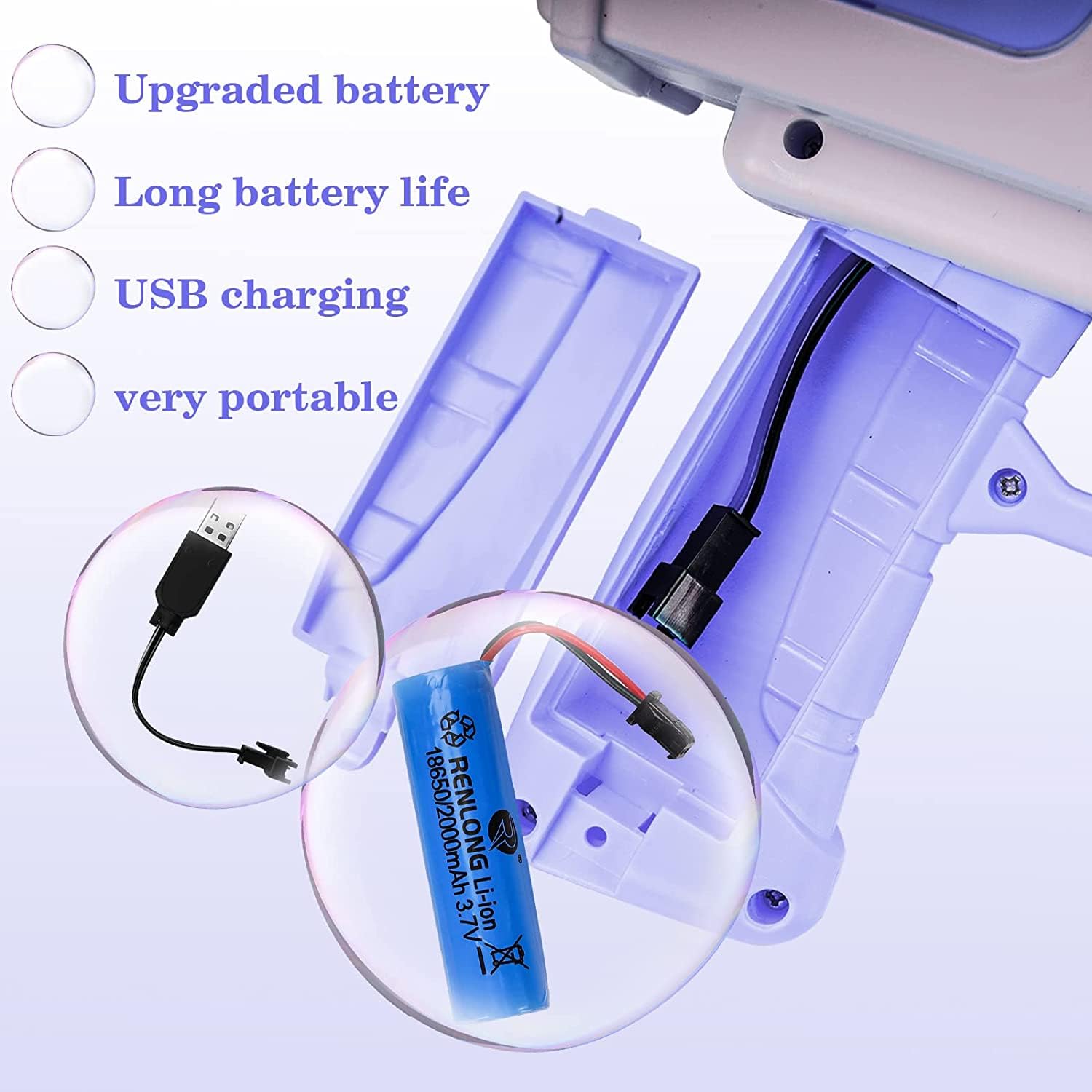 Electric Bubble Gun Bazooka Launcher - 69-Hole Bubble Blower Machine with Colorful LED Lights for Kids & Adults | Perfect for Birthday Parties, Weddings, Outdoor Play and Family Gatherings