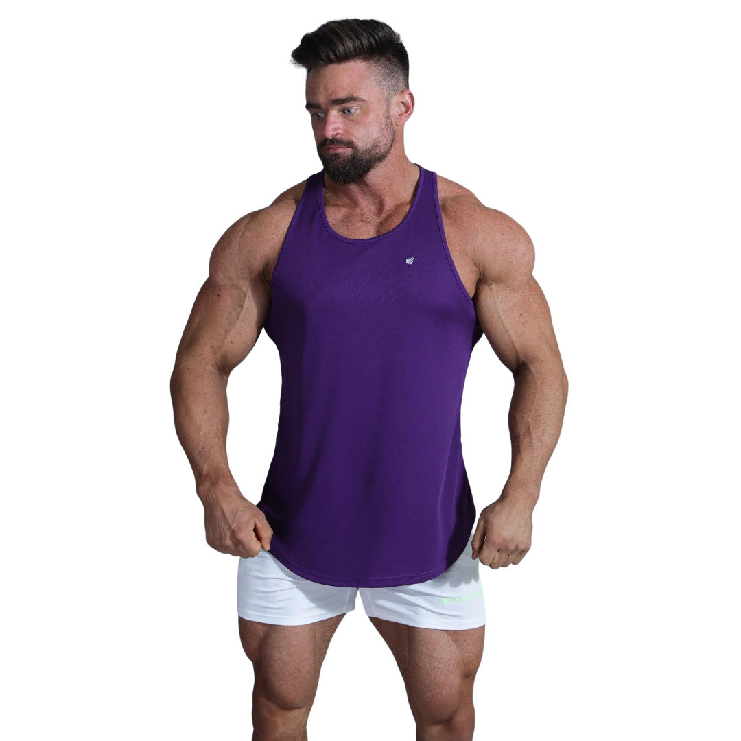 Jed North Microfiber Dri-Fit Tank Top for Women - Lightweight Moisture Wicking Workout Shirt in Violet | Perfect for Gym, Yoga & Running