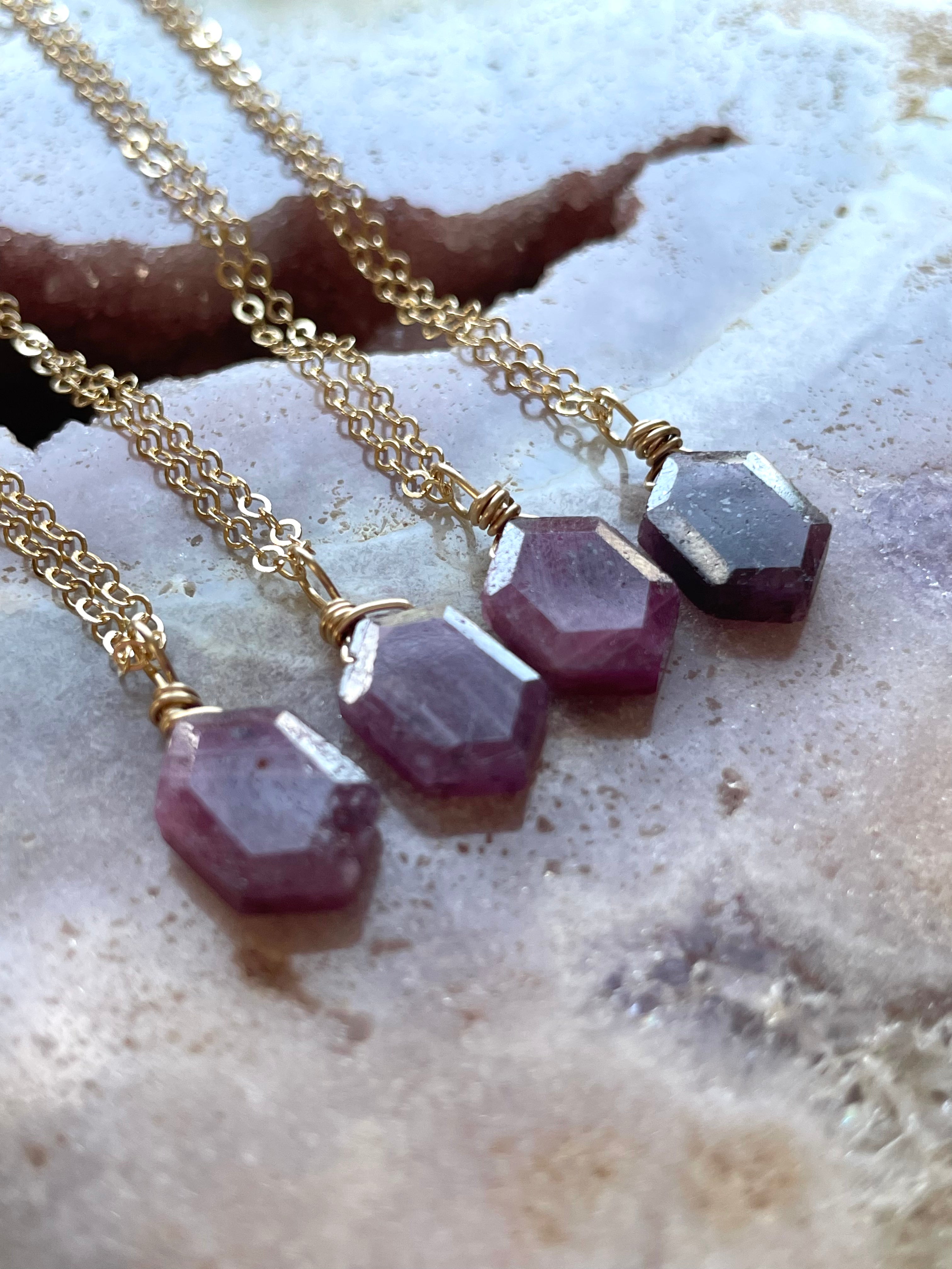 Elegant Ruby Pendant Necklace - July Birthstone Jewelry for Women | Perfect Gift for Birthday, Anniversary & Special Occasions