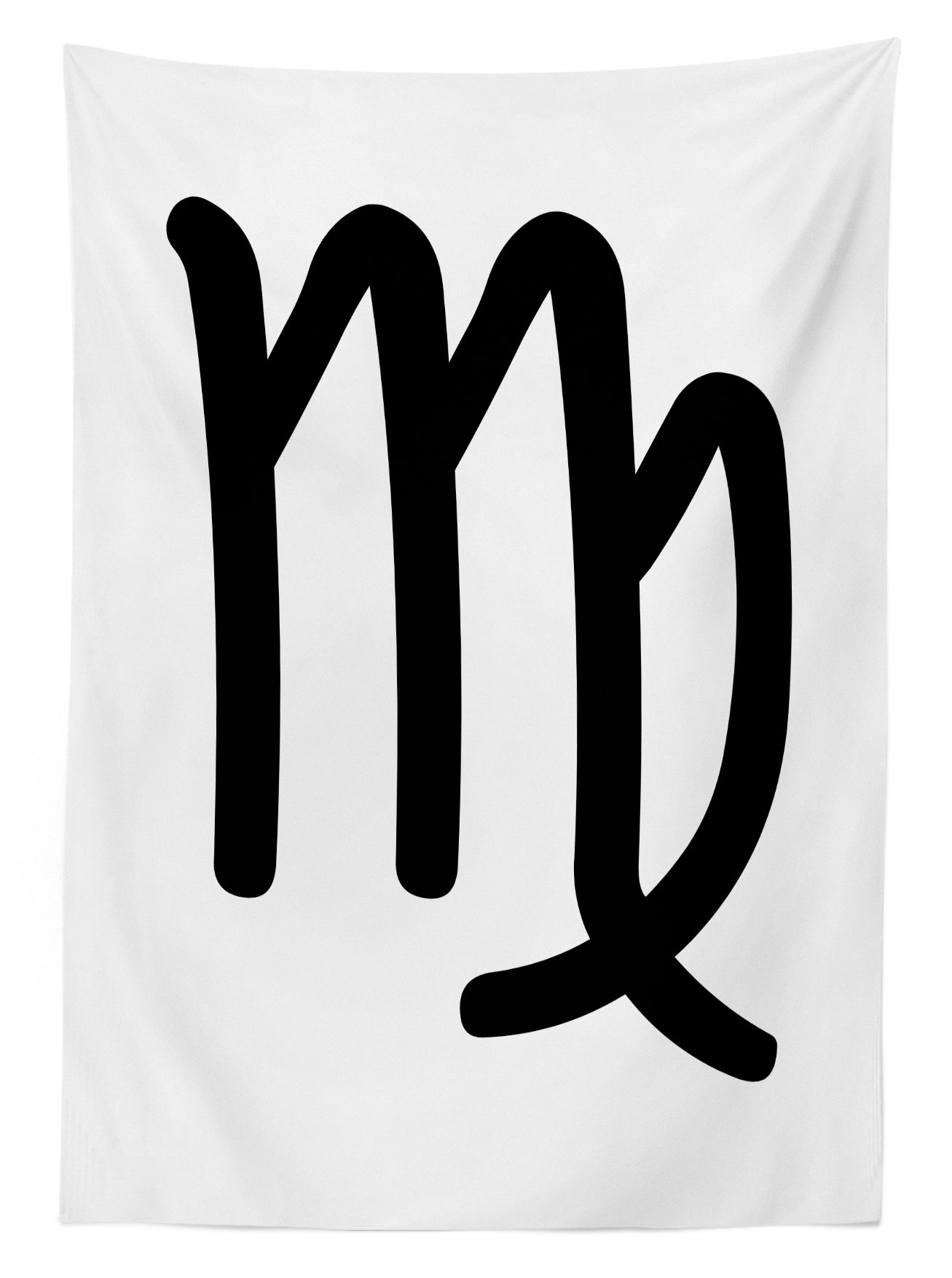 Ambesonne Zodiac Virgo Outdoor Tablecloth - Hand Drawn Astrology Design, Washable Picnic Table Cover 58