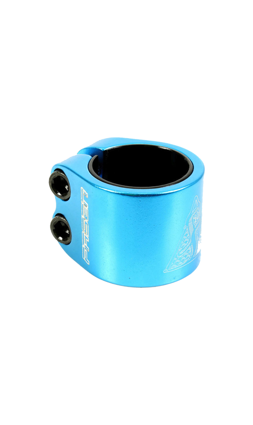 Fasen 2 Bolt Clamp Teal - Heavy Duty Metal Pipe Clamp for Plumbing, HVAC, and Automotive Repair - Perfect for DIY Projects and Professional Use