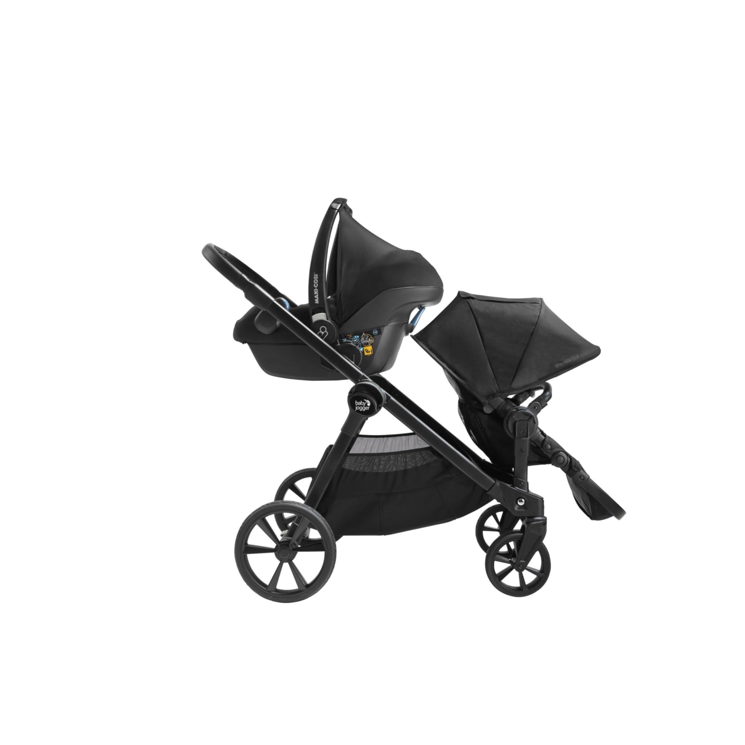 Baby Jogger City Select 2 Second Seat Kit - Eco-Friendly Stroller Accessory for Twins or Siblings | Lightweight & Durable Harbour Grey Design | Perfect for Urban Walking, Shopping & Family Outings