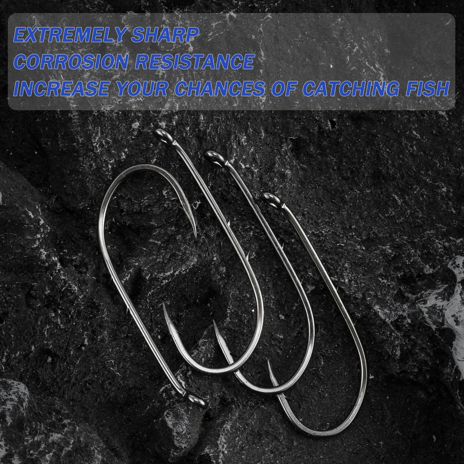 Dr.Fish 100 Pack Baitholder Fishing Hooks - Freshwater & Saltwater Hooks with Down Eye Offset Design for Walleye, Trout, Crappie, Panfish, Bluegill - Perfect for Lake, River, and Ocean Fishing Adventures