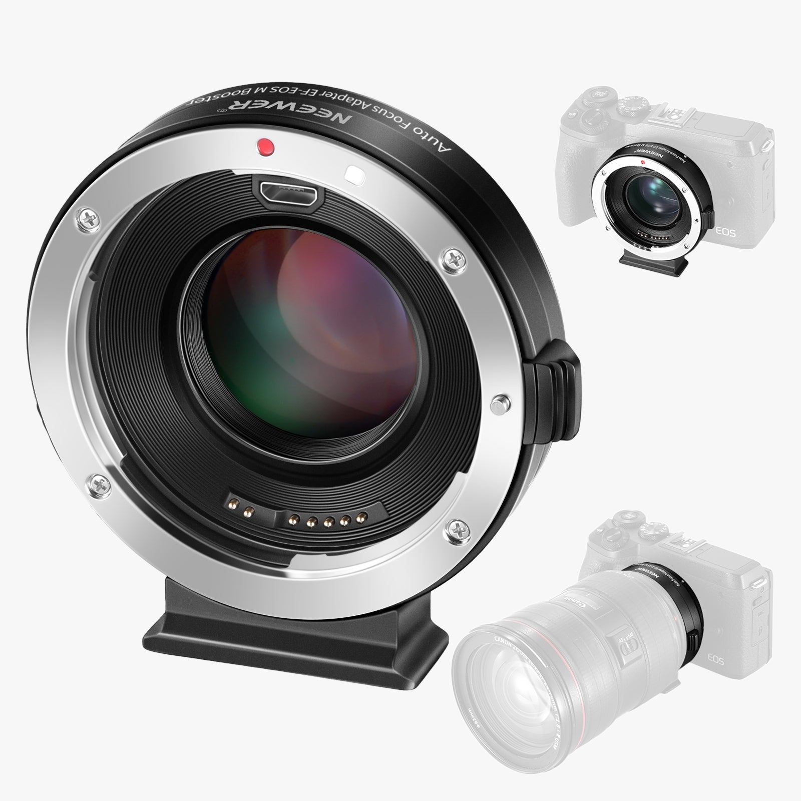 NEEWER EOS EF to M Mount Lens Adapter for Canon EF Lenses to EOS M Cameras - Perfect for Photography, Videography & Travel Shooting