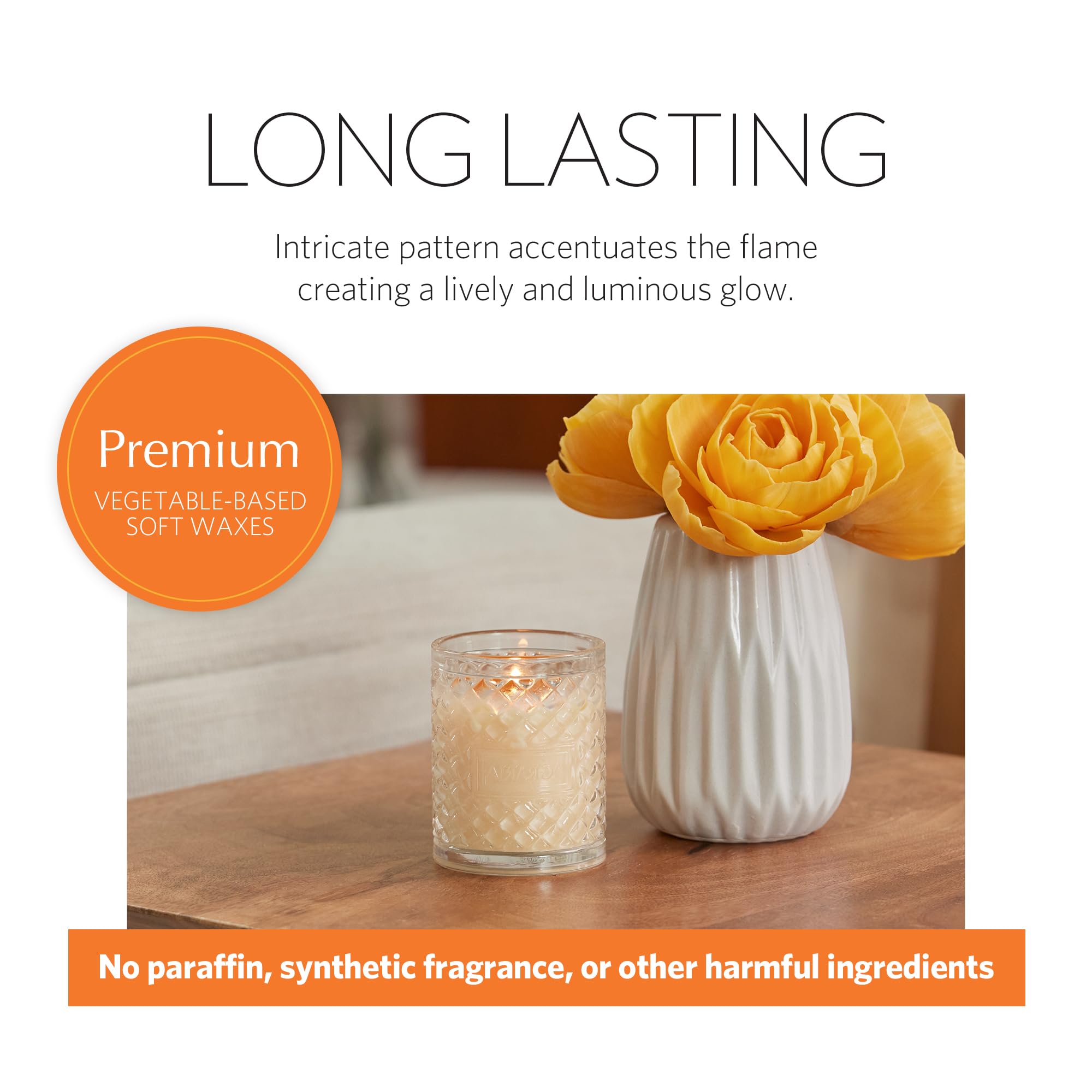 AGRARIA Premium Scented Soy Wax Candles - Long-Lasting Vegan Home Fragrance Candles for Relaxation, Meditation & Romantic Ambiance - Elegant Gift Idea (7oz)