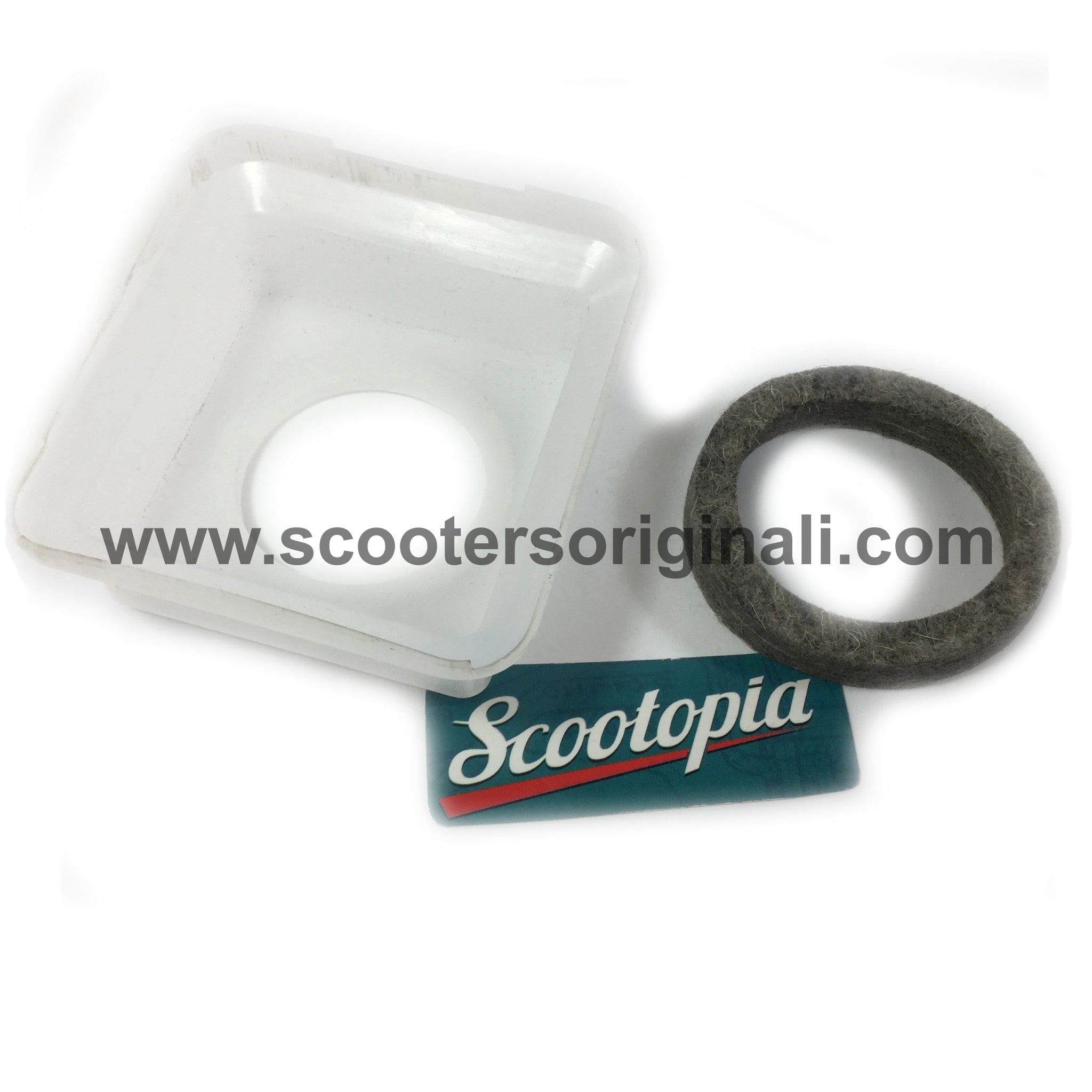 Lambretta Scooter Gas Tank Drip Tray & Felt Ring Set - Compatible with Series 1, 2, 3 Models | Leak-Proof Protection for Vintage Vespa Style Motorcycles | Perfect for Restoration Projects & DIY Mechanics