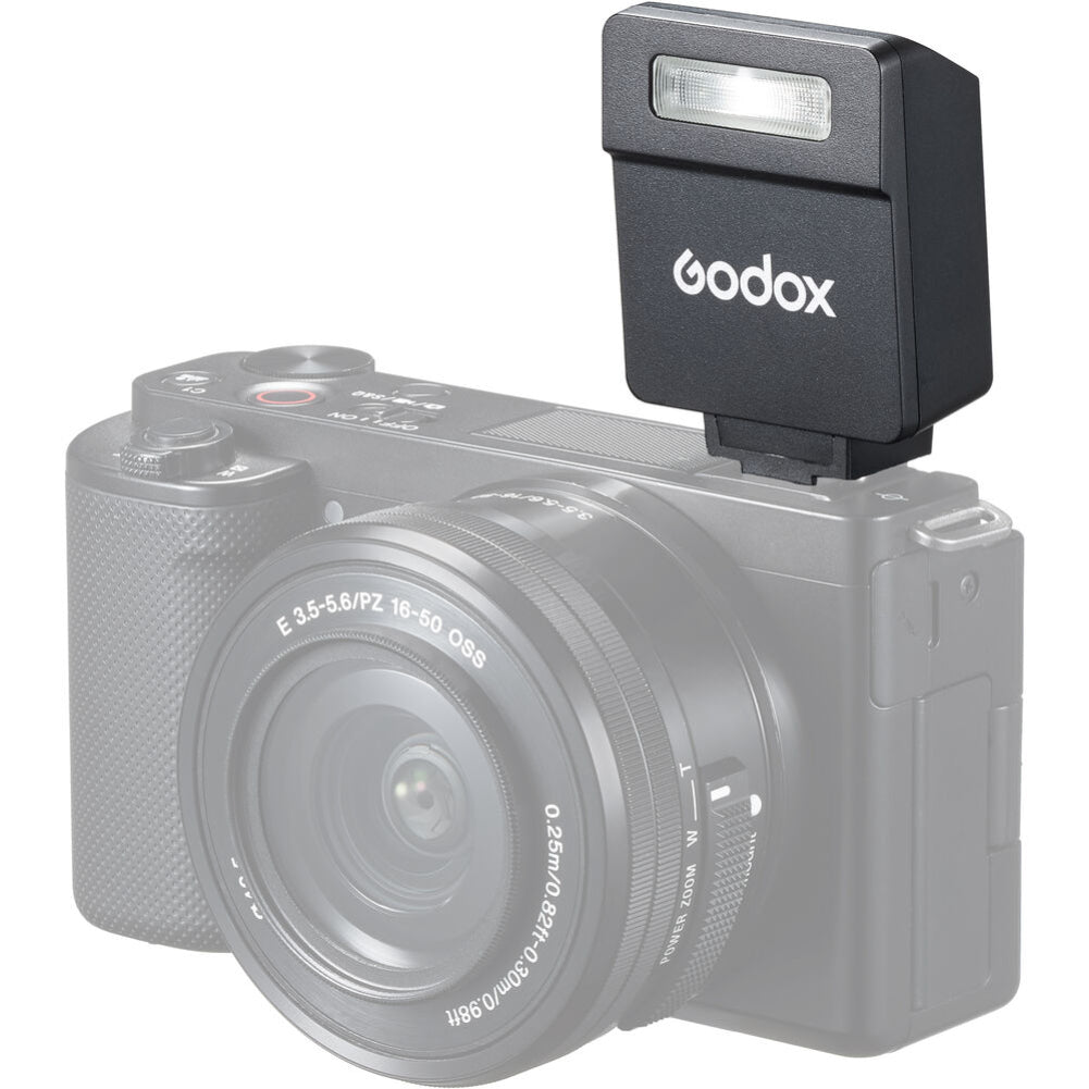 Godox iM22 Mini Flash with Lithium Battery - Universal On-Camera Flash for DSLR, Mirrorless Cameras - Perfect for Portrait, Wedding, and Event Photography