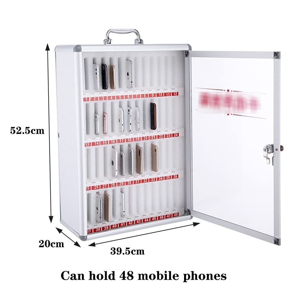 Wall Mounted Mobile Phone Storage Cabinet - 12 to 60 Slot Protective Organizer Box for Factory, School & Office | Secure Device Management for Classrooms, Workplaces & Public Spaces