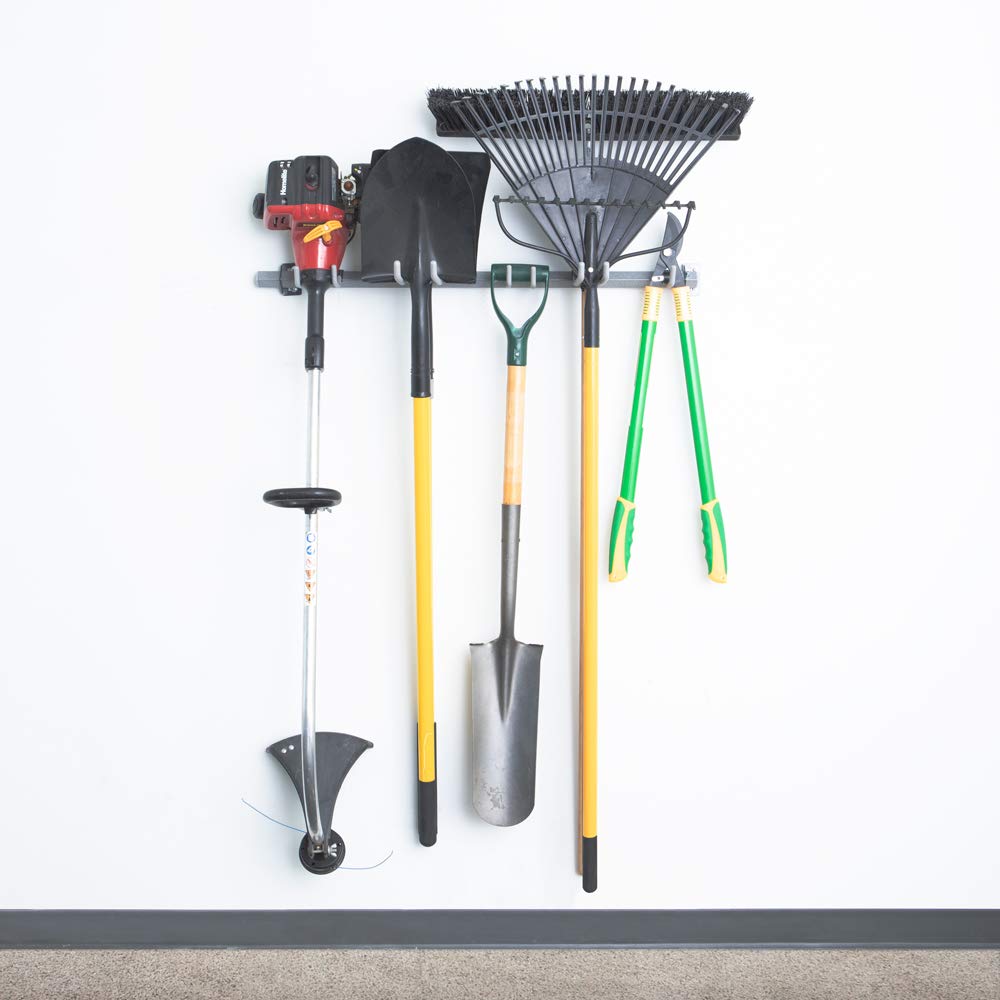 Monkey Bars Yard Tool Rack - Small Metal Garden Tool Organizer for Shovels, Rakes & Hoes | Perfect for Garage, Shed & Backyard Storage